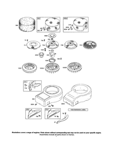 Guard-Rewind/Housing-Blower Diagram and Parts List for 286700 0102-4529 Briggs and Stratton Engine